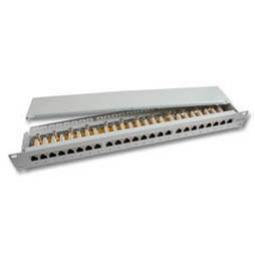 107406 - Patchpanel 24xTP, Cat6, 19", lichtgrau