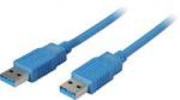 108121 - USB 3.0 Kabel 0,5m A-Stecker/A-Stecker, blau
