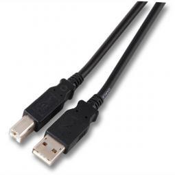 108129 - USB 2.0 Kabel 0,5m A-Stecker/B-Stecker schwarz