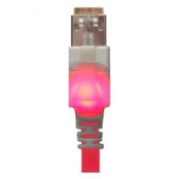 116215 - Cat6A LED Patchkabel 500MHz 1,5m rot