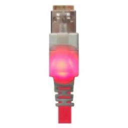 116270 - Cat6A LED Patchkabel 500MHz 15m rot