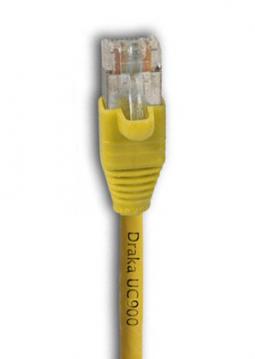 133240 - Cat6A Patchkabel 500MHz 5m gelb, 2xRJ45 AMP EMT K8182.5