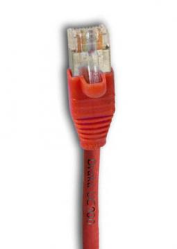 133340 - Cat6A Patchkabel 500MHz 5m rot, 2xRJ45 AMP EMT K8183.5