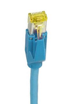 135400 - Cat6A Patchkabel 500MHz 0,5m blau, 2xRJ45 Hirose TM31 K8570BL.0,50